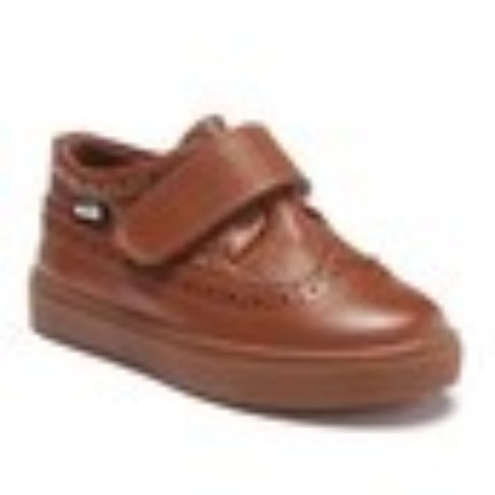 Venettini NEW Dakota Kids Leather Hook-N-Loop Sneaker Dress Shoe SlipOn Handmade - Picture 2 of 13